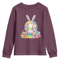 Baseball Easter Drip Ice Cream Sprinkles Egg Gift Youth Sweatshirt