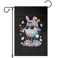 Funny Baseball Easter Garden Flag Drip Ice Cream Bunny Easter
