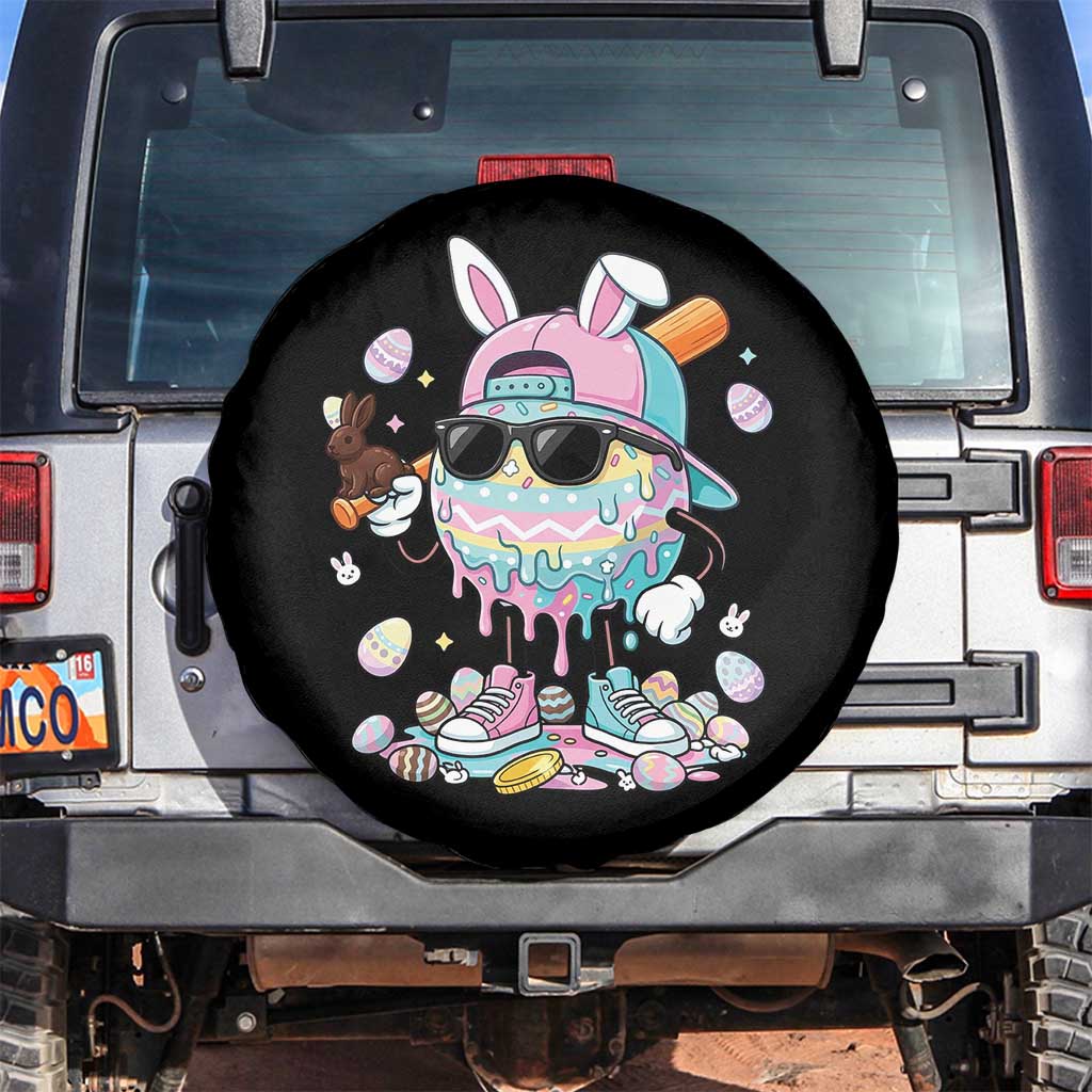 Funny Baseball Easter Spare Tire Cover Drip Ice Cream Bunny Easter