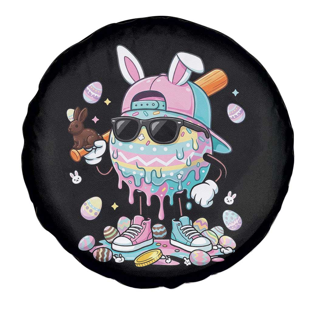 Funny Baseball Easter Spare Tire Cover Drip Ice Cream Bunny Easter