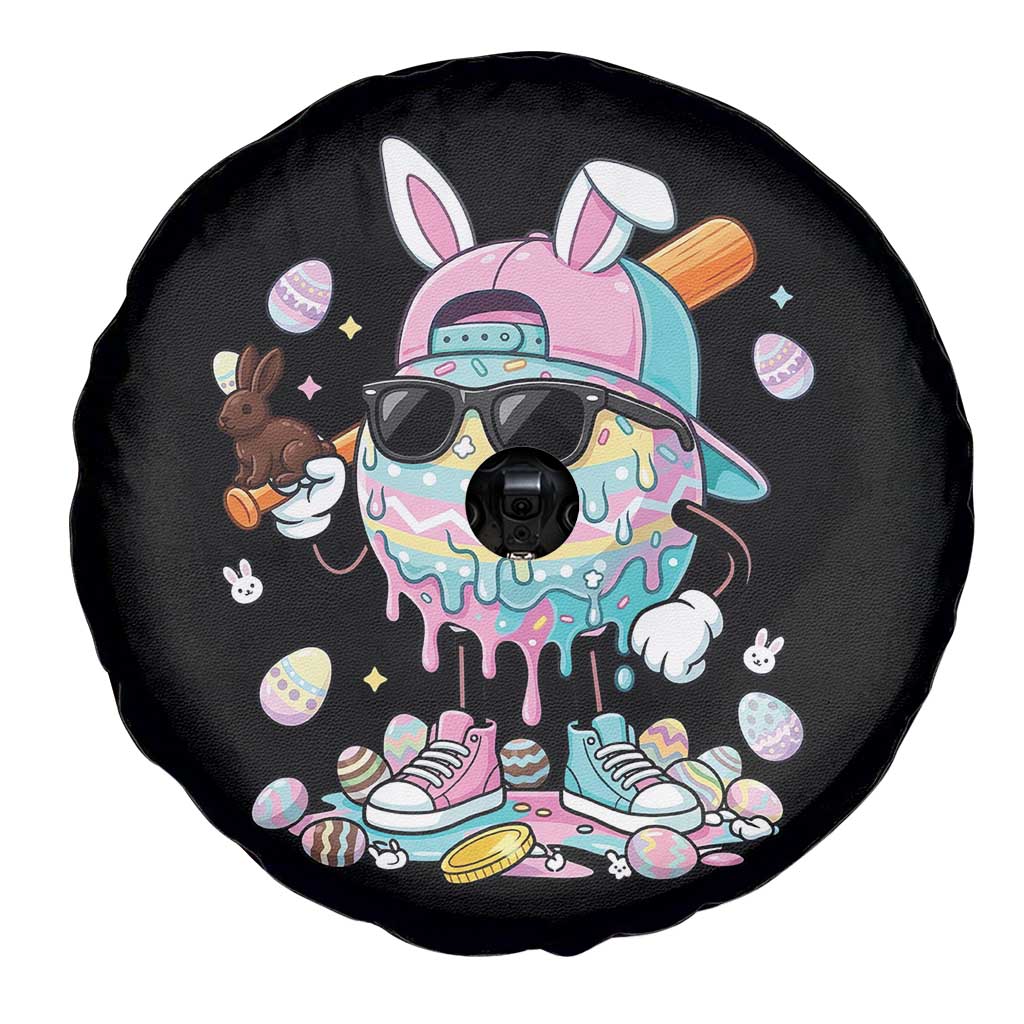Funny Baseball Easter Spare Tire Cover Drip Ice Cream Bunny Easter