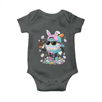 Funny Baseball Easter Baby Onesie Drip Ice Cream Bunny Easter