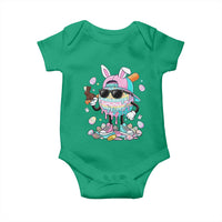 Funny Baseball Easter Baby Onesie Drip Ice Cream Bunny Easter