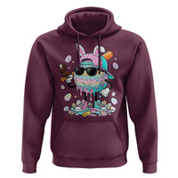Funny Baseball Easter Hoodie Drip Ice Cream Bunny Easter