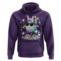 Funny Baseball Easter Hoodie Drip Ice Cream Bunny Easter