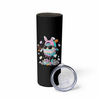 Funny Baseball Easter Skinny Tumbler Drip Ice Cream Bunny Easter