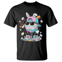 Funny Baseball Easter T Shirt Drip Ice Cream Bunny Easter