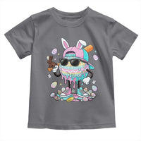 Funny Baseball Easter Toddler T Shirt Drip Ice Cream Bunny Easter