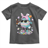 Funny Baseball Easter Toddler T Shirt Drip Ice Cream Bunny Easter