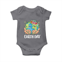 Cute Earth with Floral Earth Day Baby Onesie