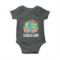 Cute Earth with Floral Earth Day Baby Onesie