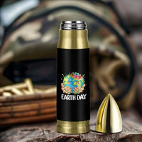 Cute Earth with Floral Earth Day Bullet Tumbler