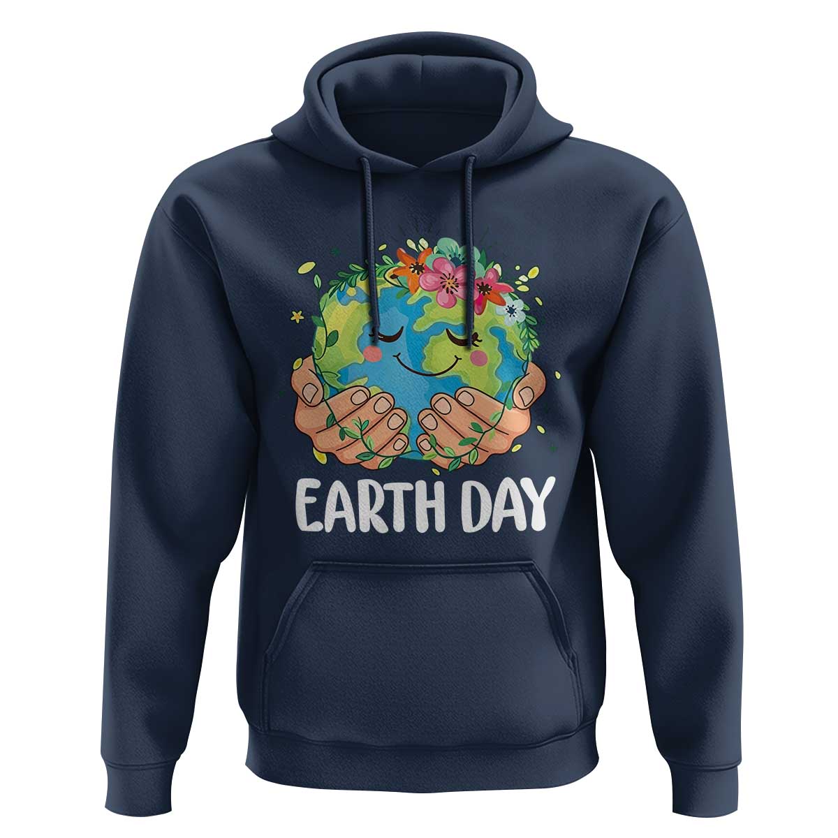 Cute Earth with Floral Earth Day Hoodie