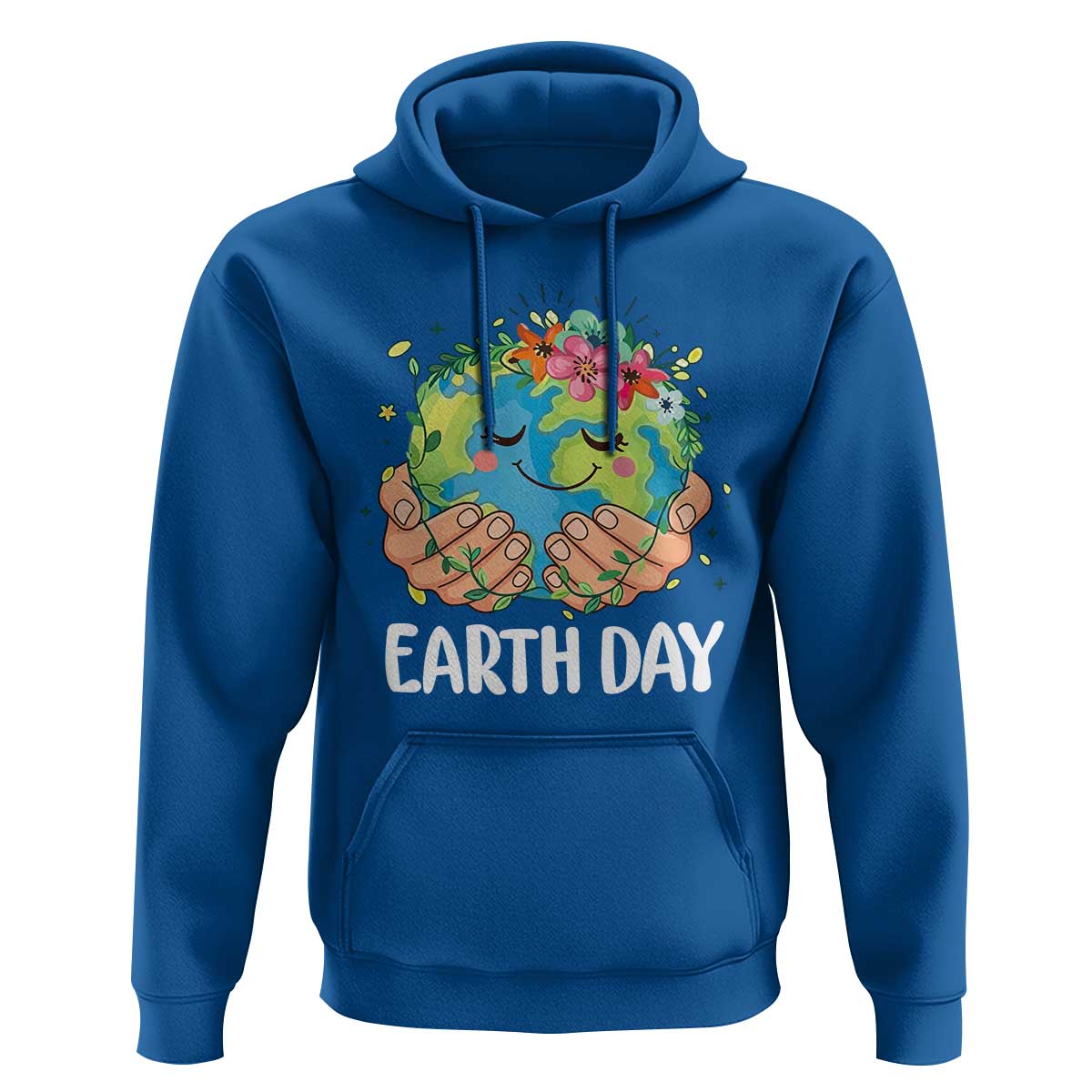 Cute Earth with Floral Earth Day Hoodie
