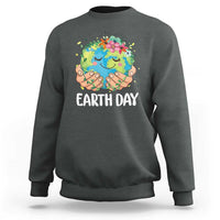Cute Earth with Floral Earth Day Sweatshirt
