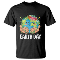 Cute Earth with Floral Earth Day T Shirt