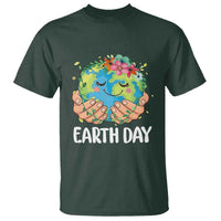 Cute Earth with Floral Earth Day T Shirt