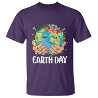 Cute Earth with Floral Earth Day T Shirt