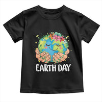 Cute Earth with Floral Earth Day Toddler T Shirt