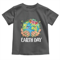 Cute Earth with Floral Earth Day Toddler T Shirt