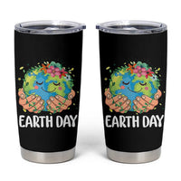 Cute Earth with Floral Earth Day Tumbler Cup