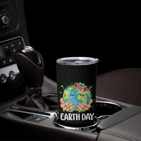Cute Earth with Floral Earth Day Tumbler Cup
