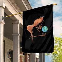 Happy Earth Day Garden Flag Funny Marcus The Worm Eco Friendly