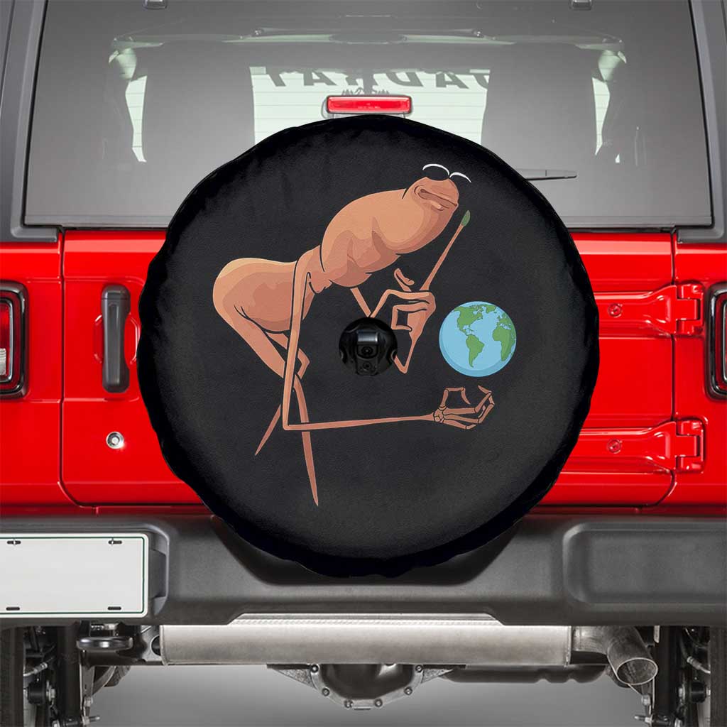 Happy Earth Day Spare Tire Cover Funny Marcus The Worm Eco Friendly