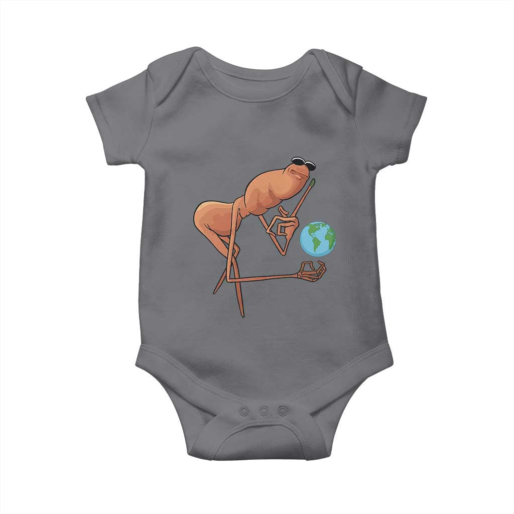 Happy Earth Day Baby Onesie Funny Marcus The Worm Eco Friendly