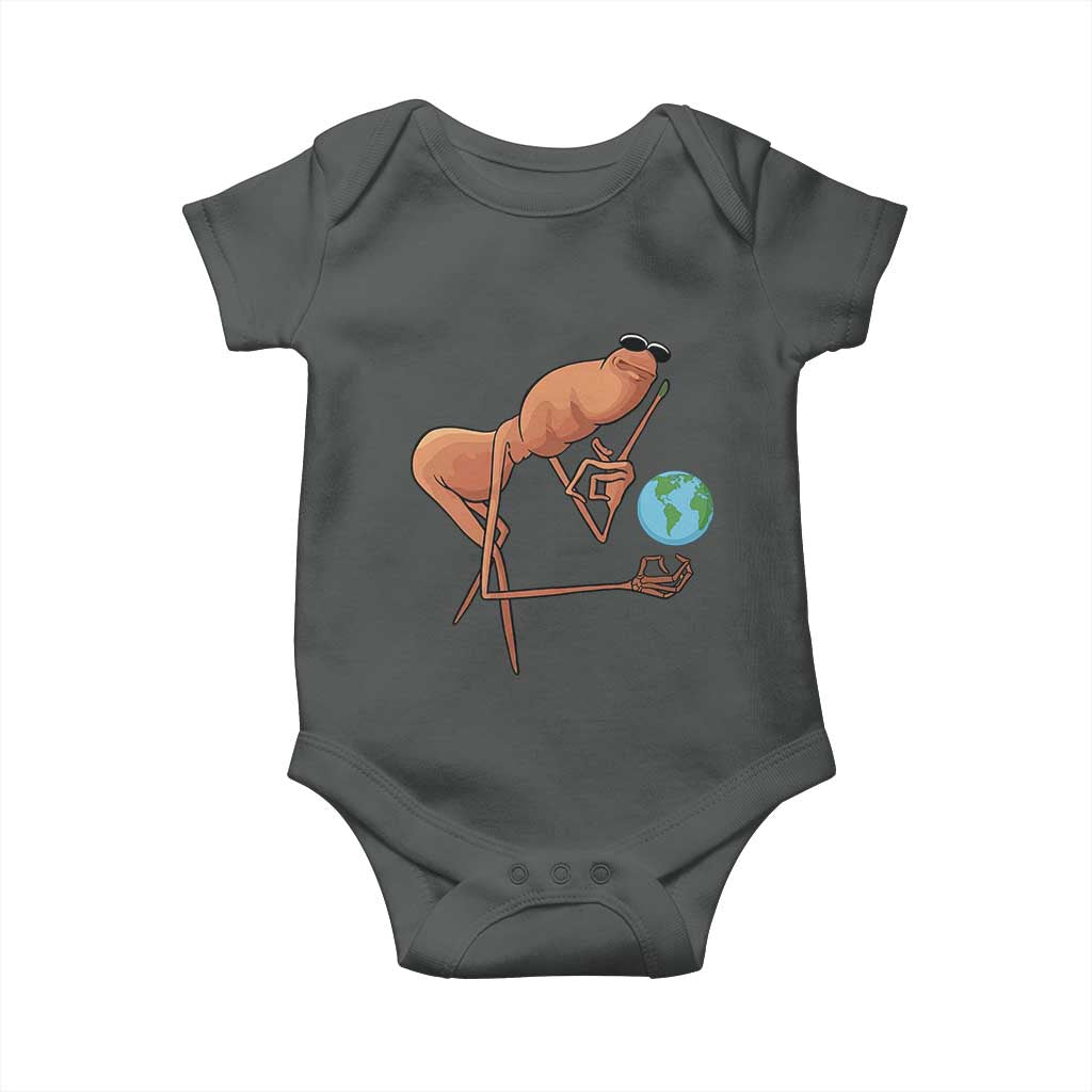 Happy Earth Day Baby Onesie Funny Marcus The Worm Eco Friendly