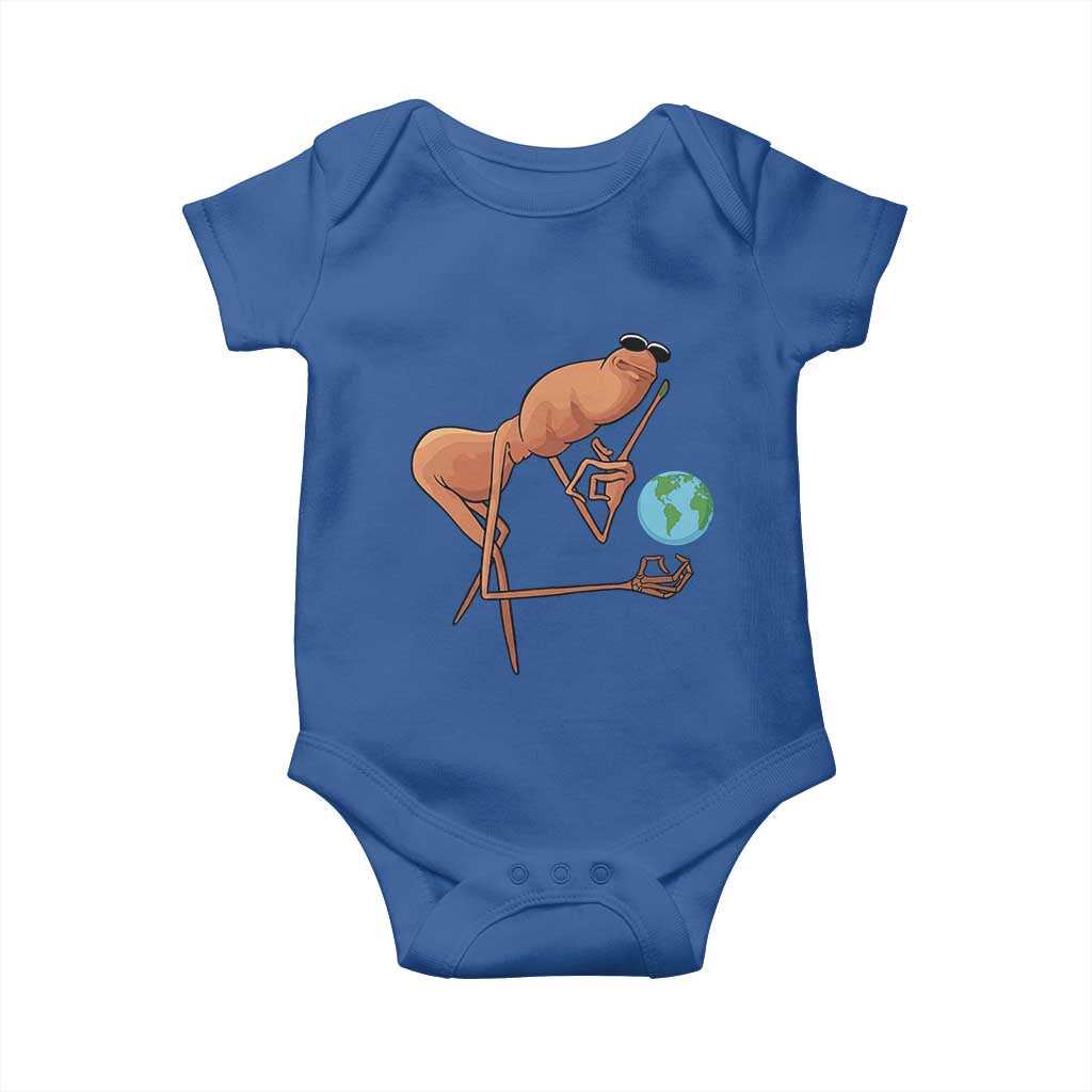 Happy Earth Day Baby Onesie Funny Marcus The Worm Eco Friendly
