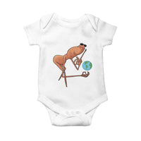 Happy Earth Day Baby Onesie Funny Marcus The Worm Eco Friendly