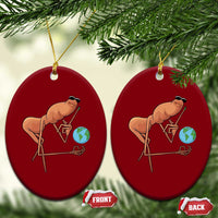 Happy Earth Day Ceramic Ornament Funny Marcus The Worm Eco Friendly