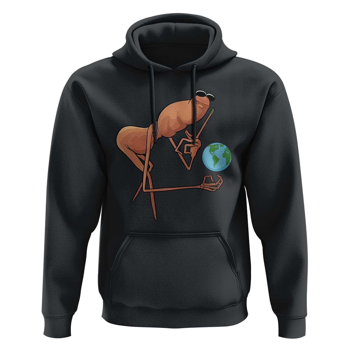 Happy Earth Day Hoodie Funny Marcus The Worm Eco Friendly