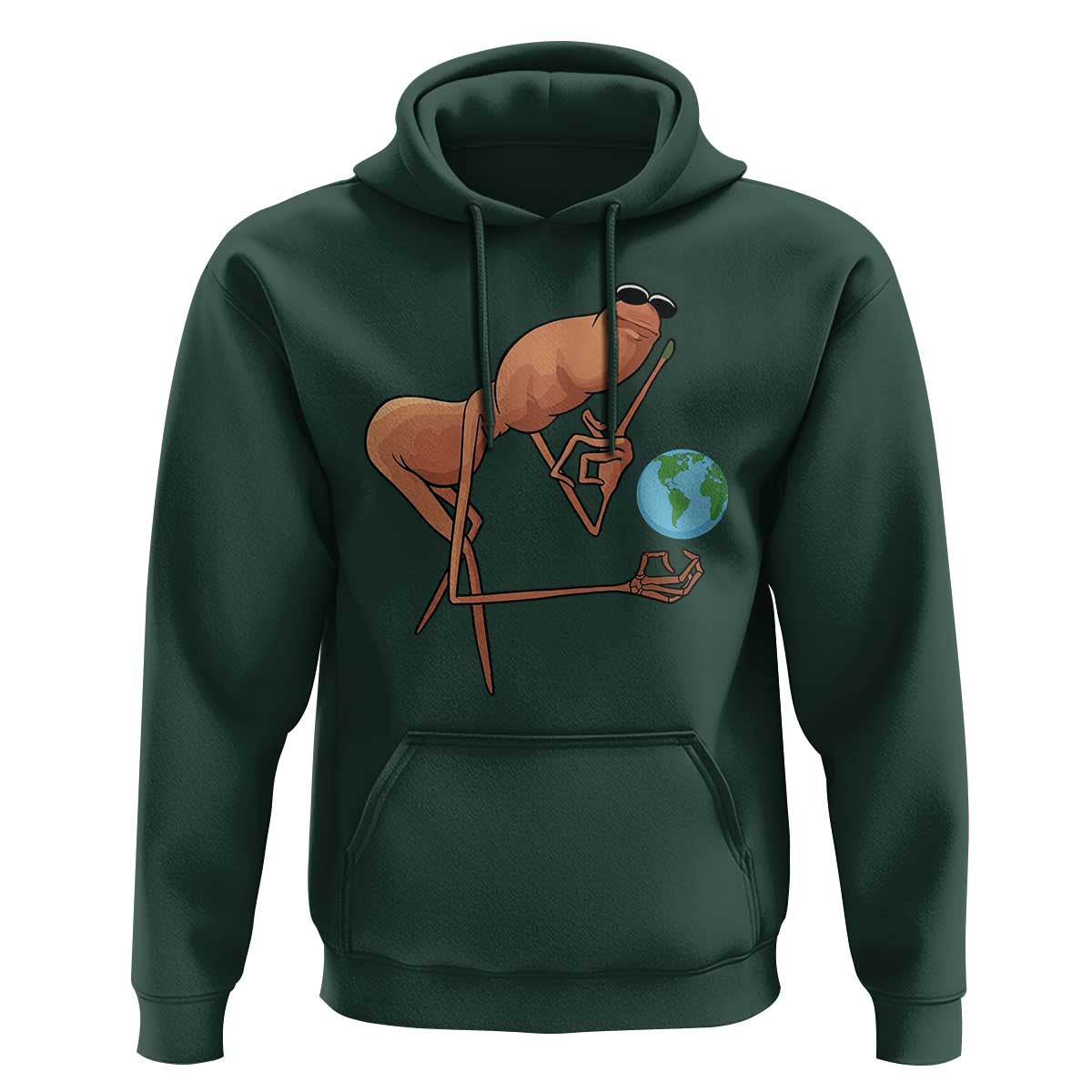 Happy Earth Day Hoodie Funny Marcus The Worm Eco Friendly
