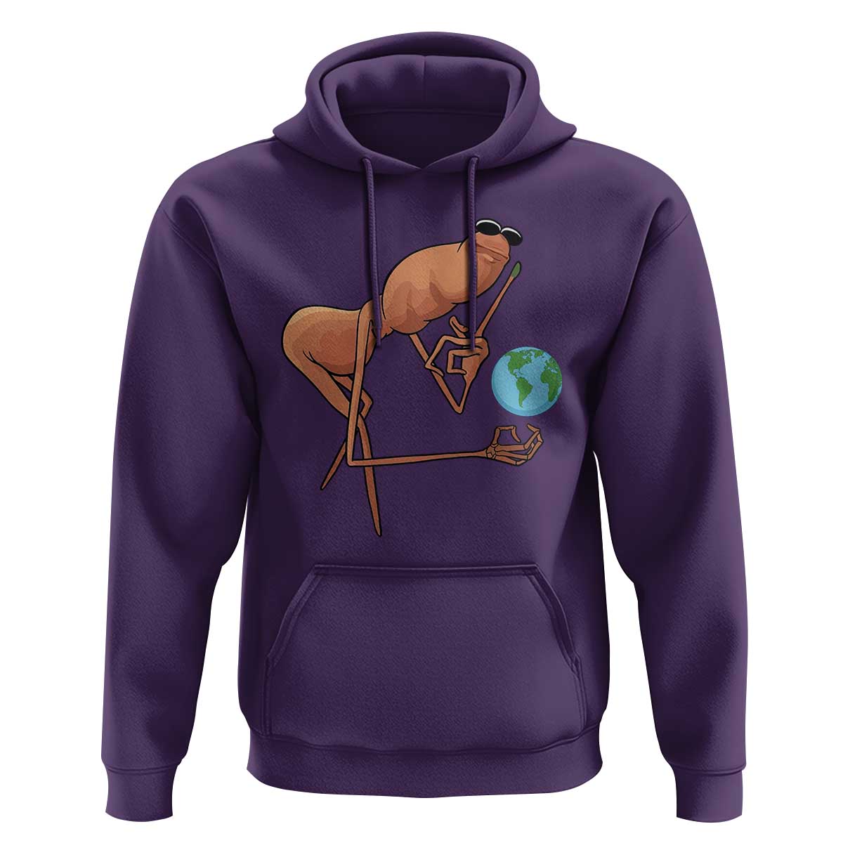 Happy Earth Day Hoodie Funny Marcus The Worm Eco Friendly