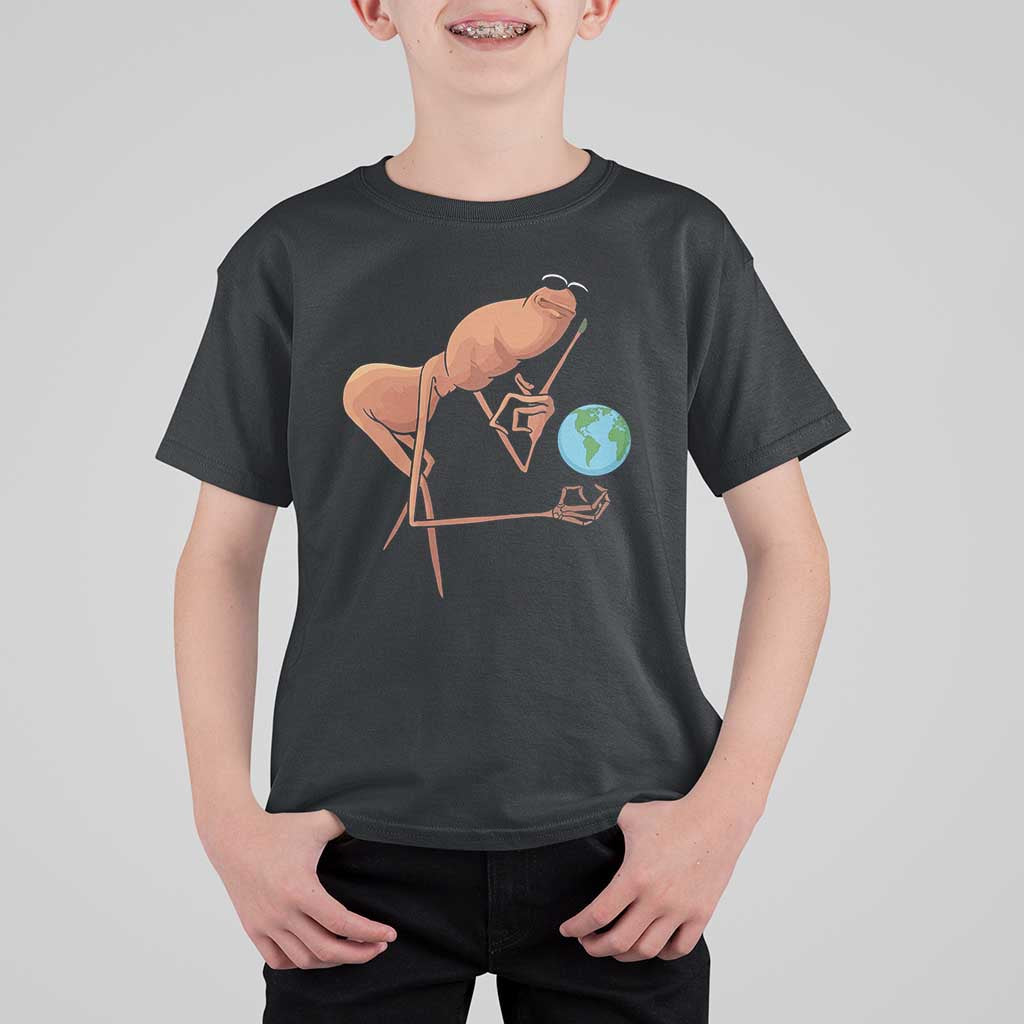 Happy Earth Day T Shirt For Kid Funny Marcus The Worm Eco Friendly