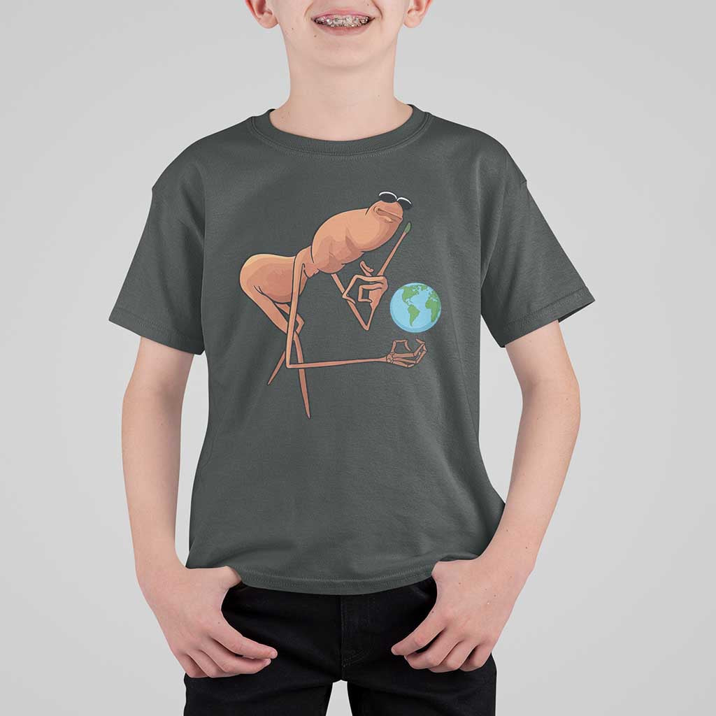 Happy Earth Day T Shirt For Kid Funny Marcus The Worm Eco Friendly