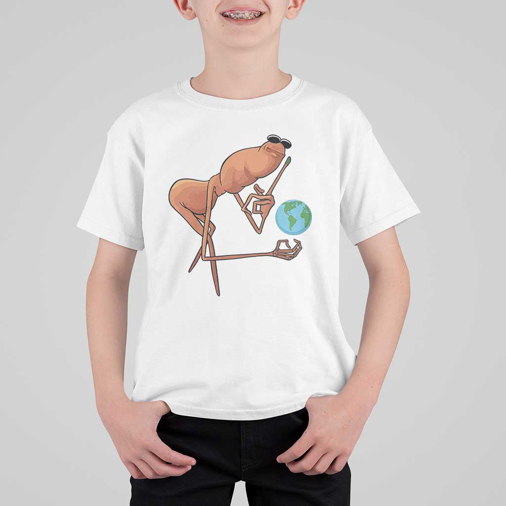 Happy Earth Day T Shirt For Kid Funny Marcus The Worm Eco Friendly