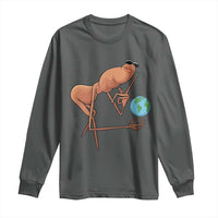 Happy Earth Day Long Sleeve Shirt Funny Marcus The Worm Eco Friendly