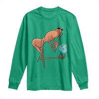 Happy Earth Day Long Sleeve Shirt Funny Marcus The Worm Eco Friendly