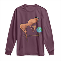 Happy Earth Day Long Sleeve Shirt Funny Marcus The Worm Eco Friendly