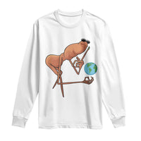 Happy Earth Day Long Sleeve Shirt Funny Marcus The Worm Eco Friendly