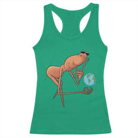 Happy Earth Day Racerback Tank Top Funny Marcus The Worm Eco Friendly
