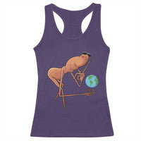 Happy Earth Day Racerback Tank Top Funny Marcus The Worm Eco Friendly