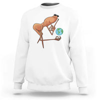Happy Earth Day Sweatshirt Funny Marcus The Worm Eco Friendly