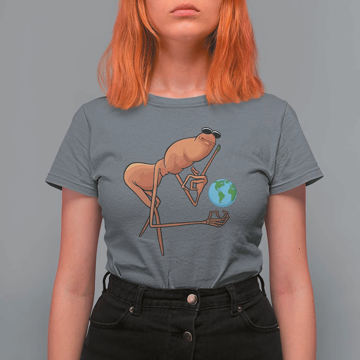 Happy Earth Day T Shirt For Women Funny Marcus The Worm Eco Friendly