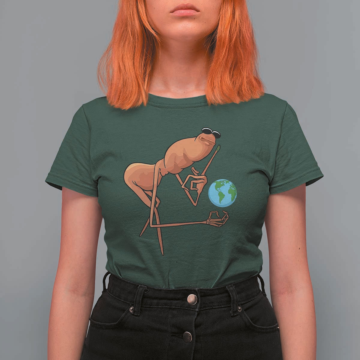 Happy Earth Day T Shirt For Women Funny Marcus The Worm Eco Friendly