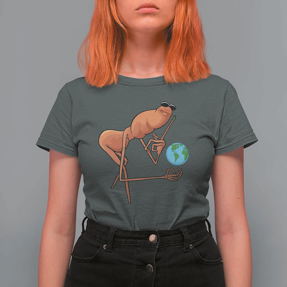 Happy Earth Day T Shirt For Women Funny Marcus The Worm Eco Friendly