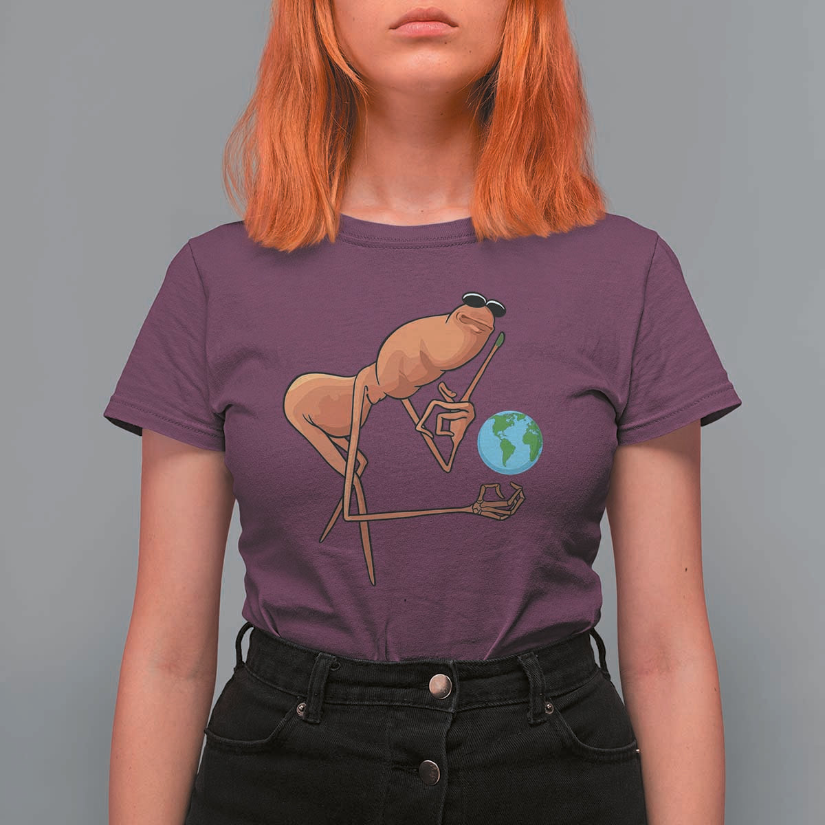 Happy Earth Day T Shirt For Women Funny Marcus The Worm Eco Friendly